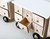 BRUBAKER Reusable Wooden Advent Calendar to Fill - White Locomotive with 24 Doors - DIY Christmas Calendar 18.11 x 3.74 x 4.21 inches