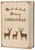 BRUBAKER Reusable Wooden Advent Calendar to Fill - Merry Christmas Book - DIY Christmas Calendar 7.72 x 2.95 x 11.81 inches