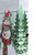 10" Lighted Snowman Family Blessing Christmas Canvas Wall Art with Photo Clip