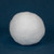 Set of 6 Plush Faux Christmas Snow Balls