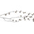 41" Silver Hanging Jingle Bell Artificial Christmas Spray