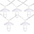 10 B/O LED Warm White Lantern Christmas Lights - 3' Clear Wire