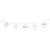 10 B/O LED Warm White Lantern Christmas Lights - 3' Clear Wire
