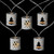 10 B/O LED Warm White Metal Lantern Christmas Lights - 6.25' Clear Wire