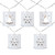 10 B/O LED Warm White Metal Lantern Christmas Lights - 6.25' Clear Wire