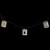 10 B/O LED Warm White Metal Lantern Christmas Lights - 6.25' Clear Wire