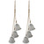 Fluted Bell Trio Christmas Decorations - 20" - White - Set of 2