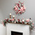 Heavily Flocked Pine with Candy Cane Striped Ornaments Christmas Wreath - 28" - Unlit