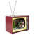 LED Lighted Animated and Musical TV Scene Christmas Display - 9.25"